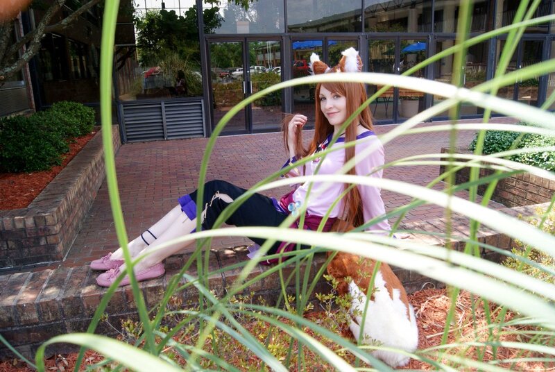 cosplayer with fox ears