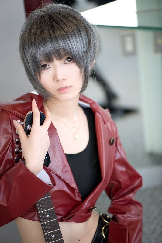 cosplayer with guitar