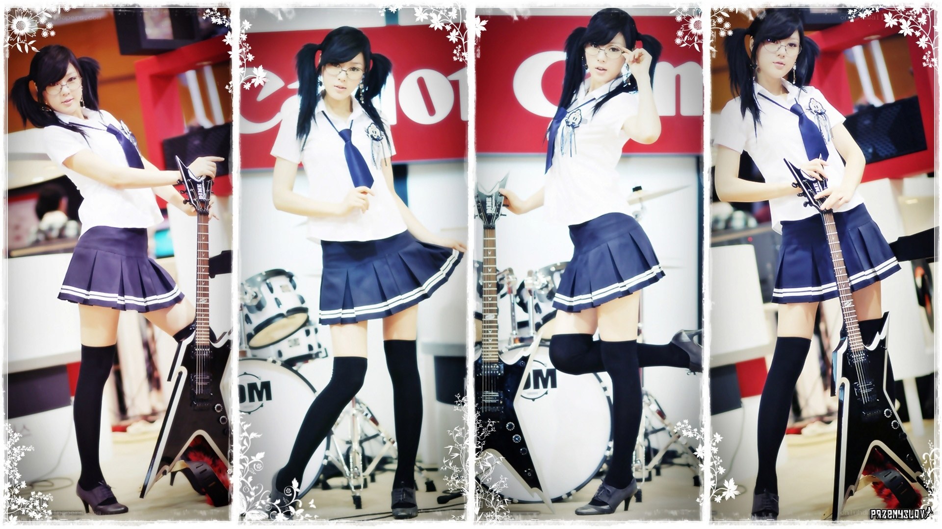 cosplayer with guitar
