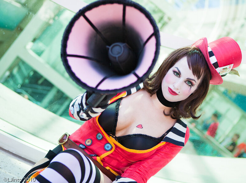 Cosplayer with Megaphone — Red