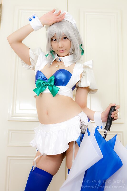 Cosplayer with Umbrella