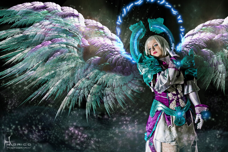 Cosplayer with Wings