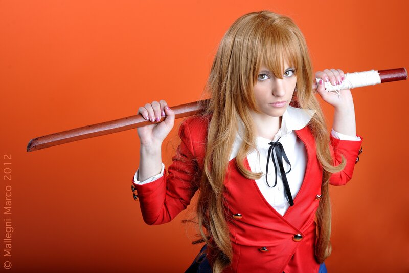 cosplayer with wooden staff