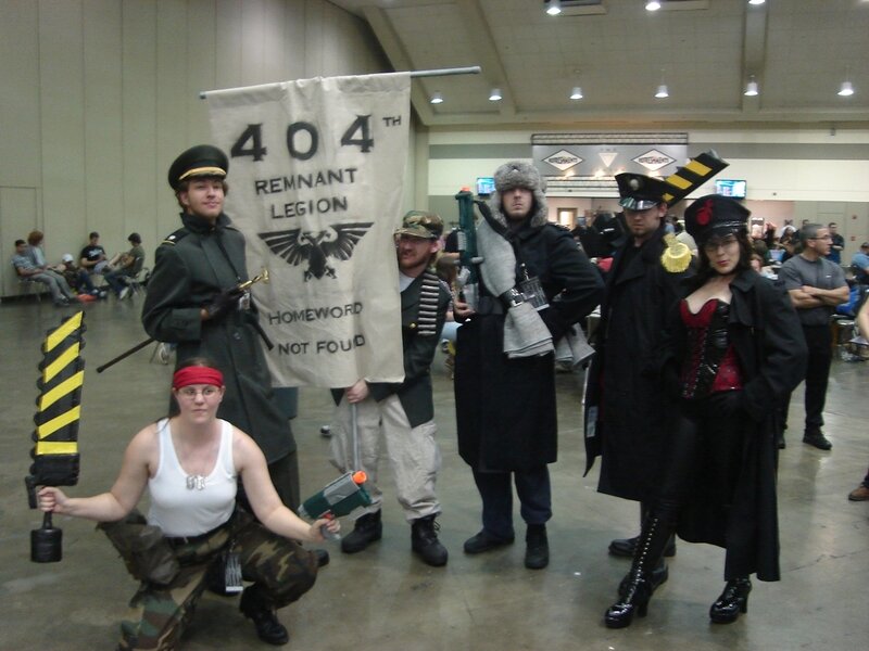Cosplayers at a convention