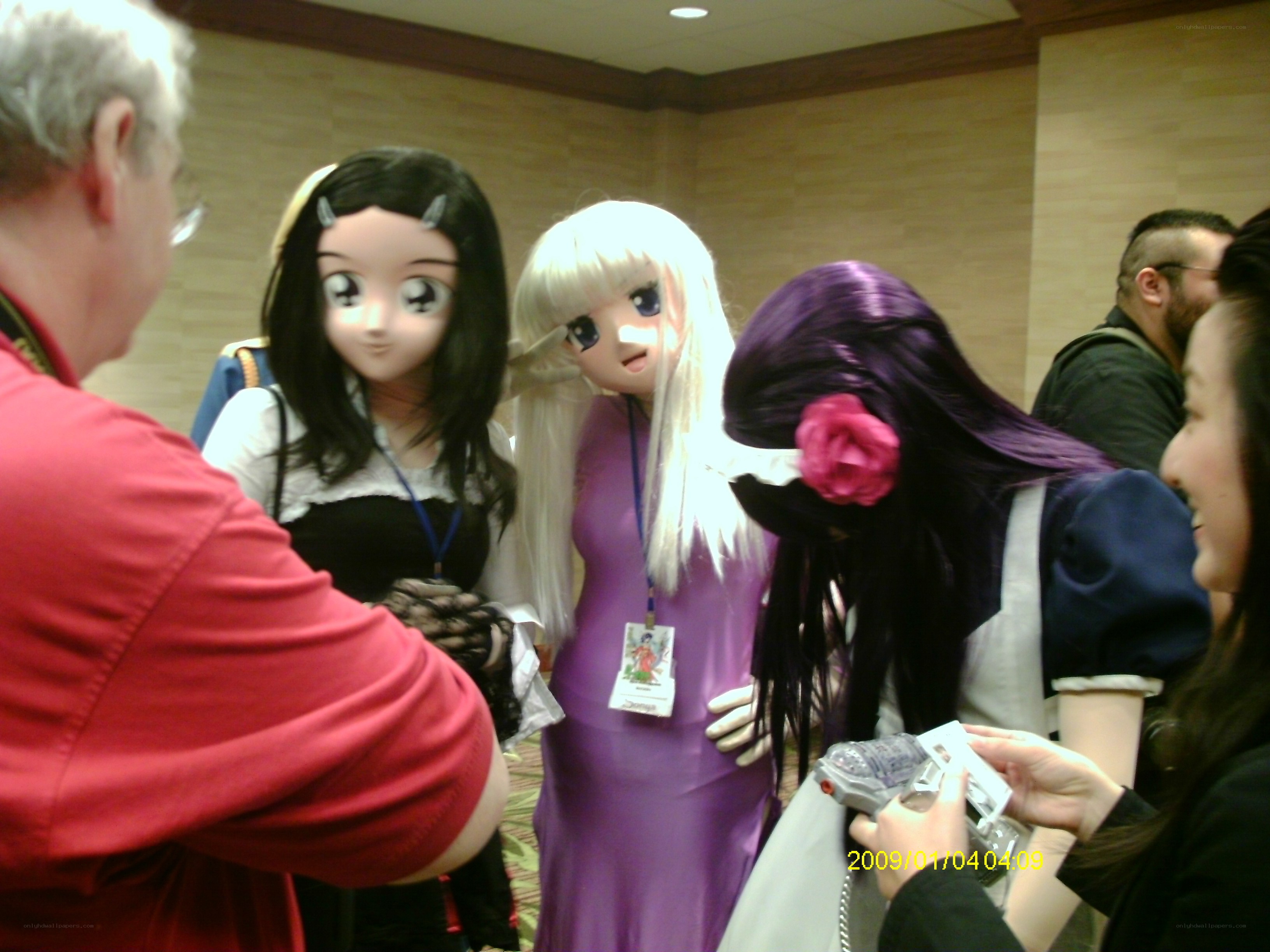 Cosplayers at a convention