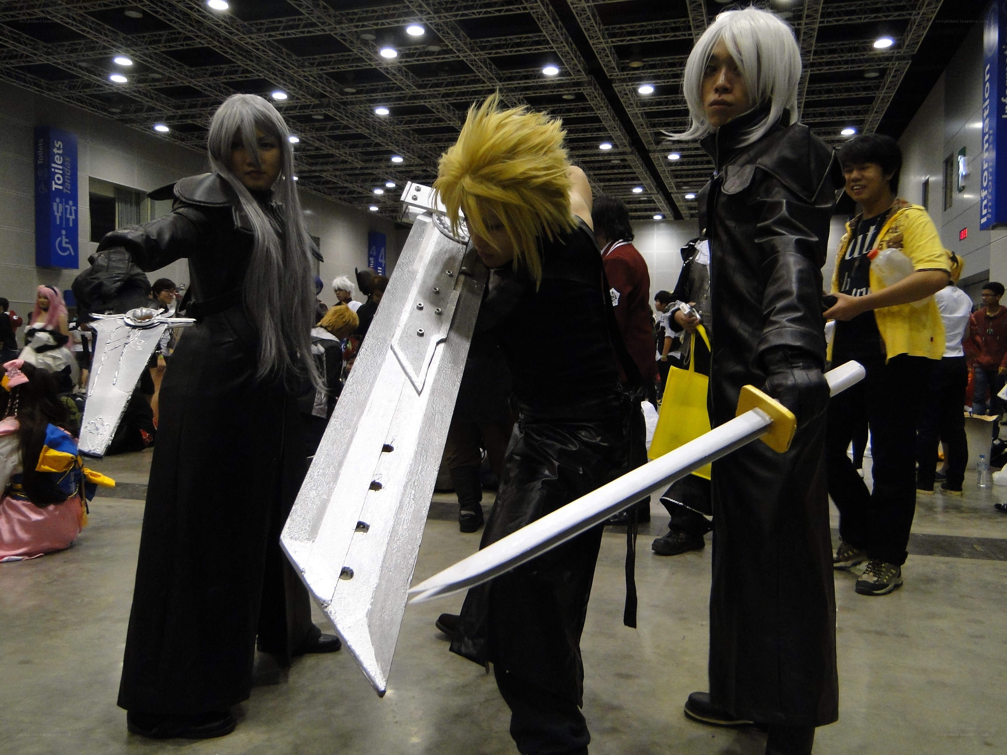 Cosplayers at a convention