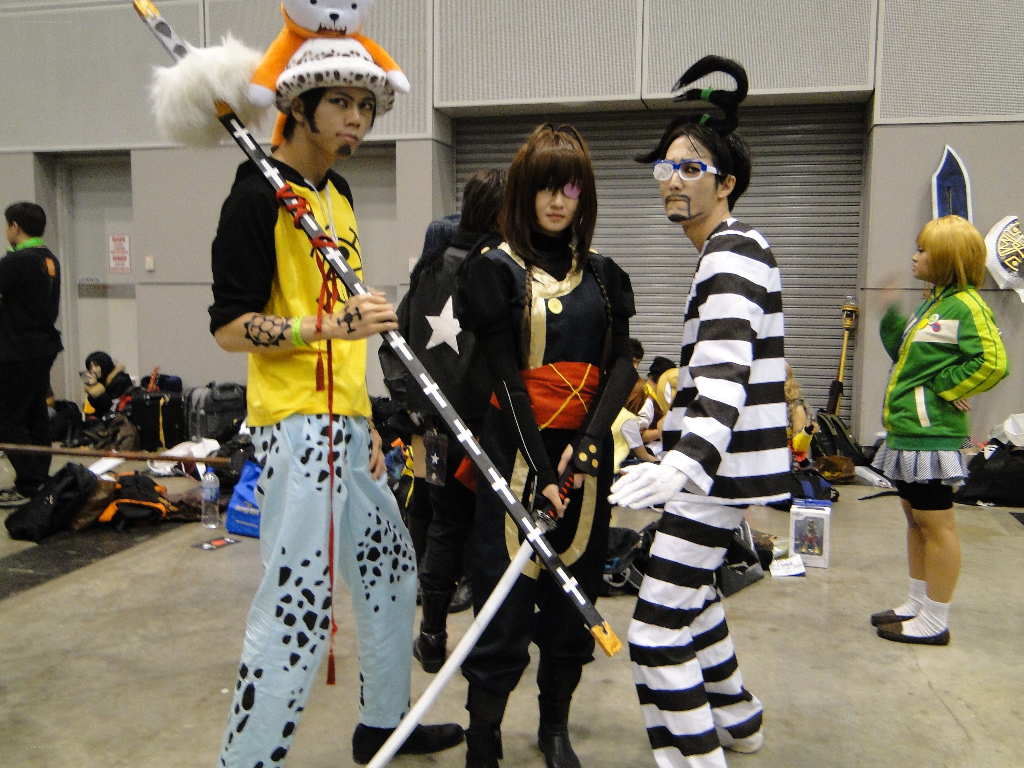 cosplayers at a convention