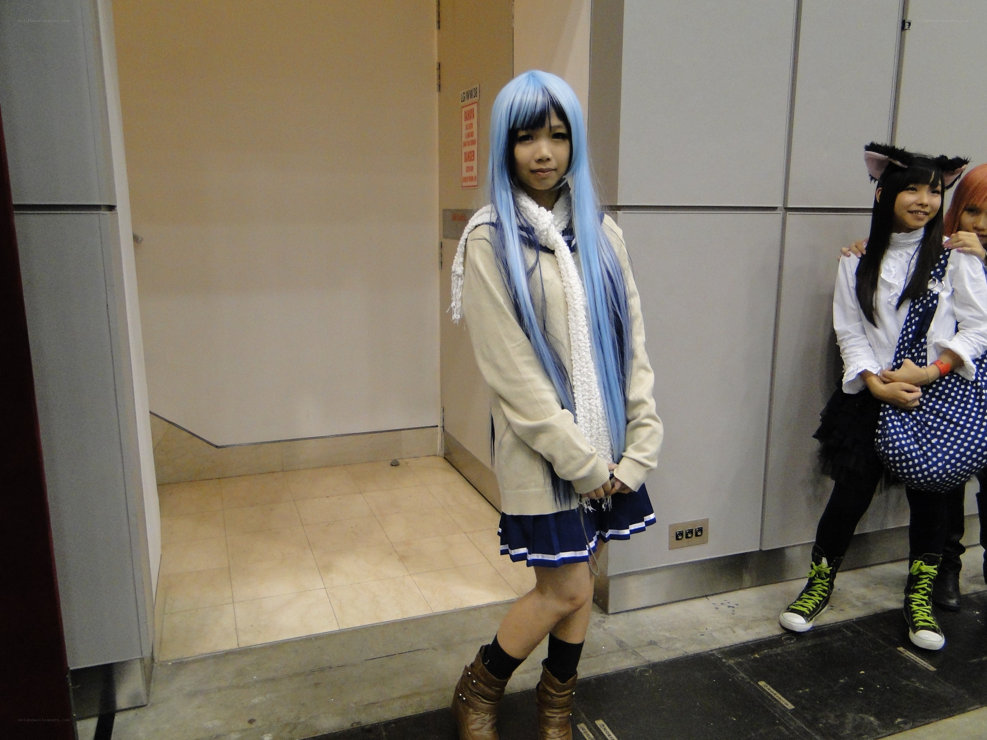 Cosplayers at a convention