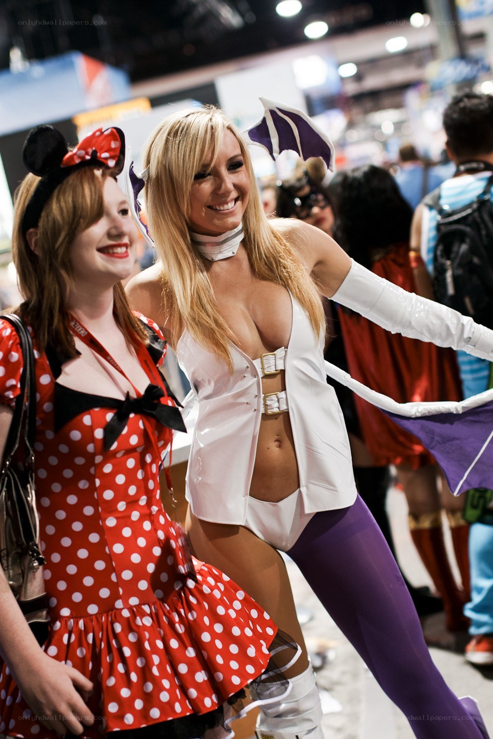 Cosplayers at a convention