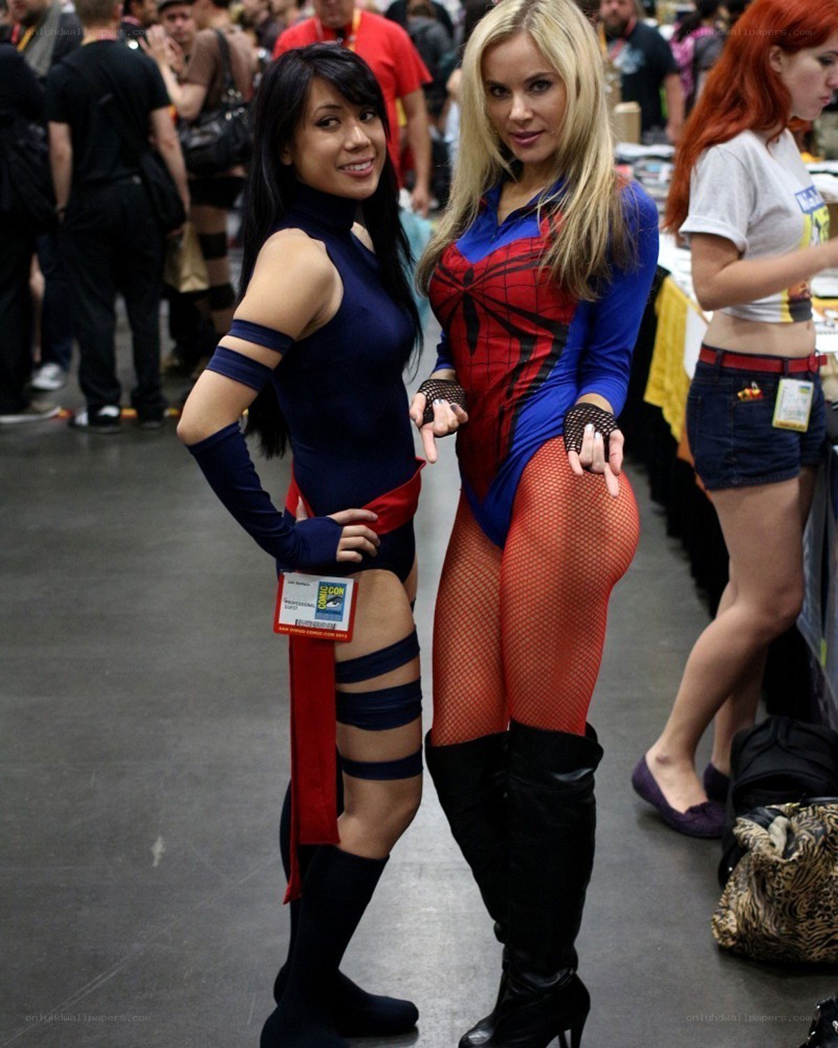 Cosplayers at a convention