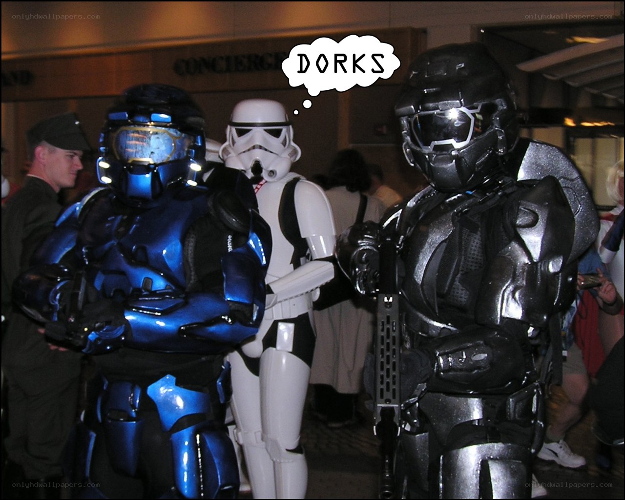 cosplayers at a convention