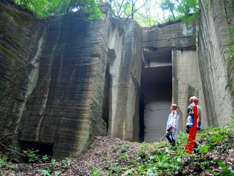 Cosplayers in a Quarry