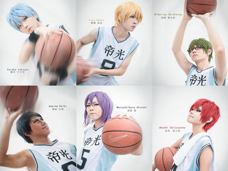 Cosplayers in Basketball Uniforms