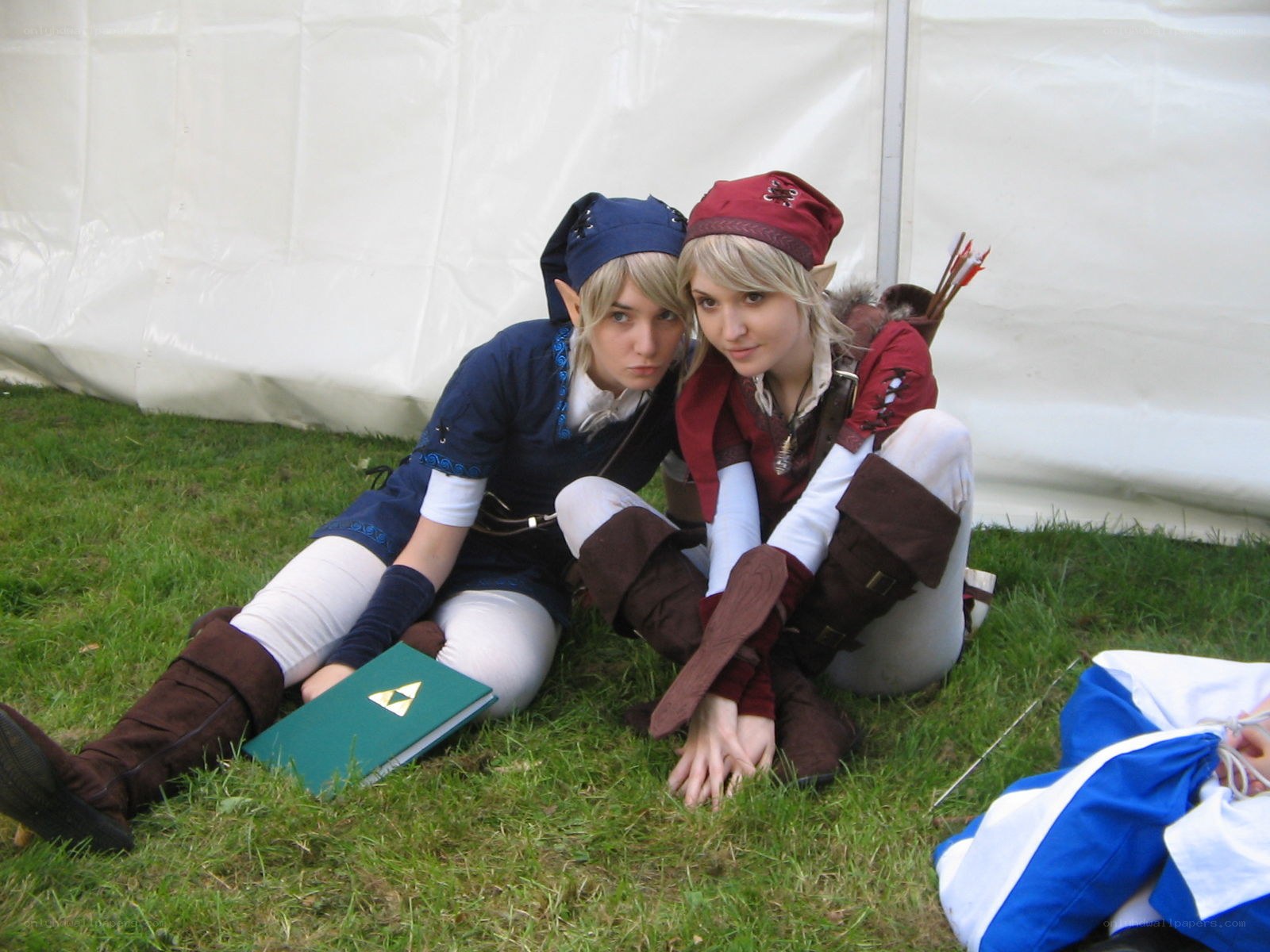 cosplayers in elf costumes