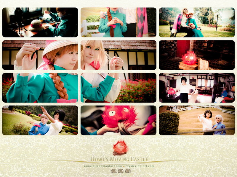 Cosplayers in Garden — Green