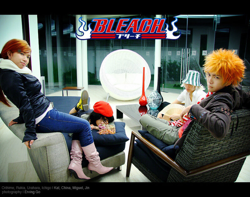 Cosplayers in Living Room