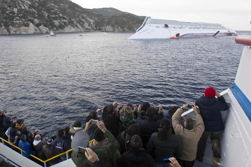 Costa Concordia disaster scene