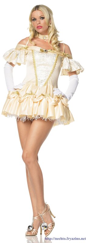 costume dress with gloves