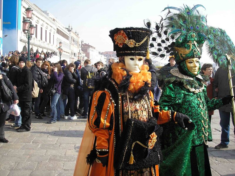 Costumed Carnival Participants — Green