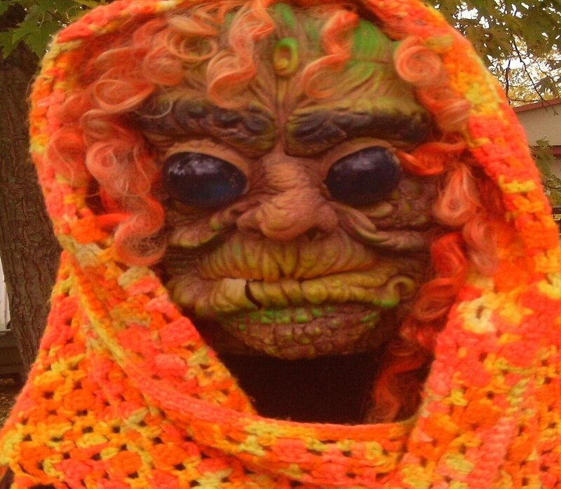 Costumed Creature in Blanket
