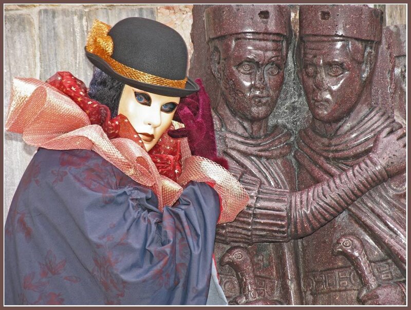 Costumed Figure with Mask