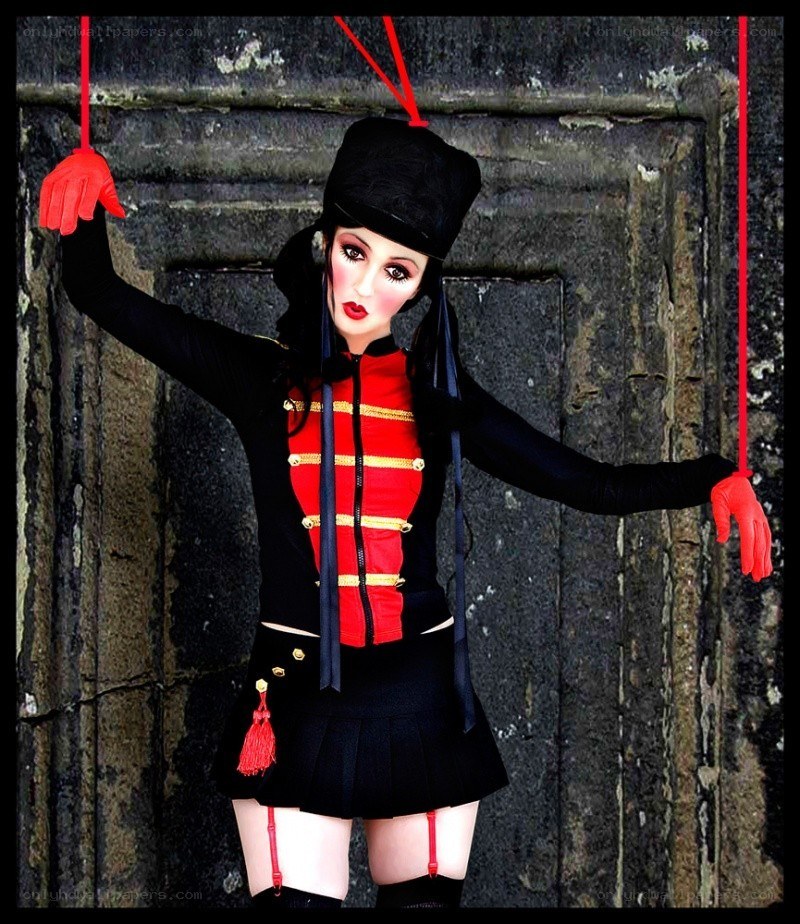 costumed puppet performer