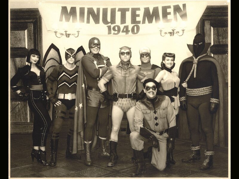 Costumed Superheroes — Black, Dramatic