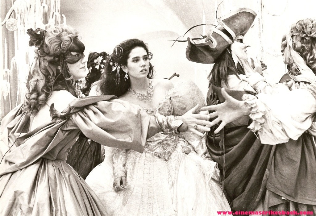 costumed women at a masquerade
