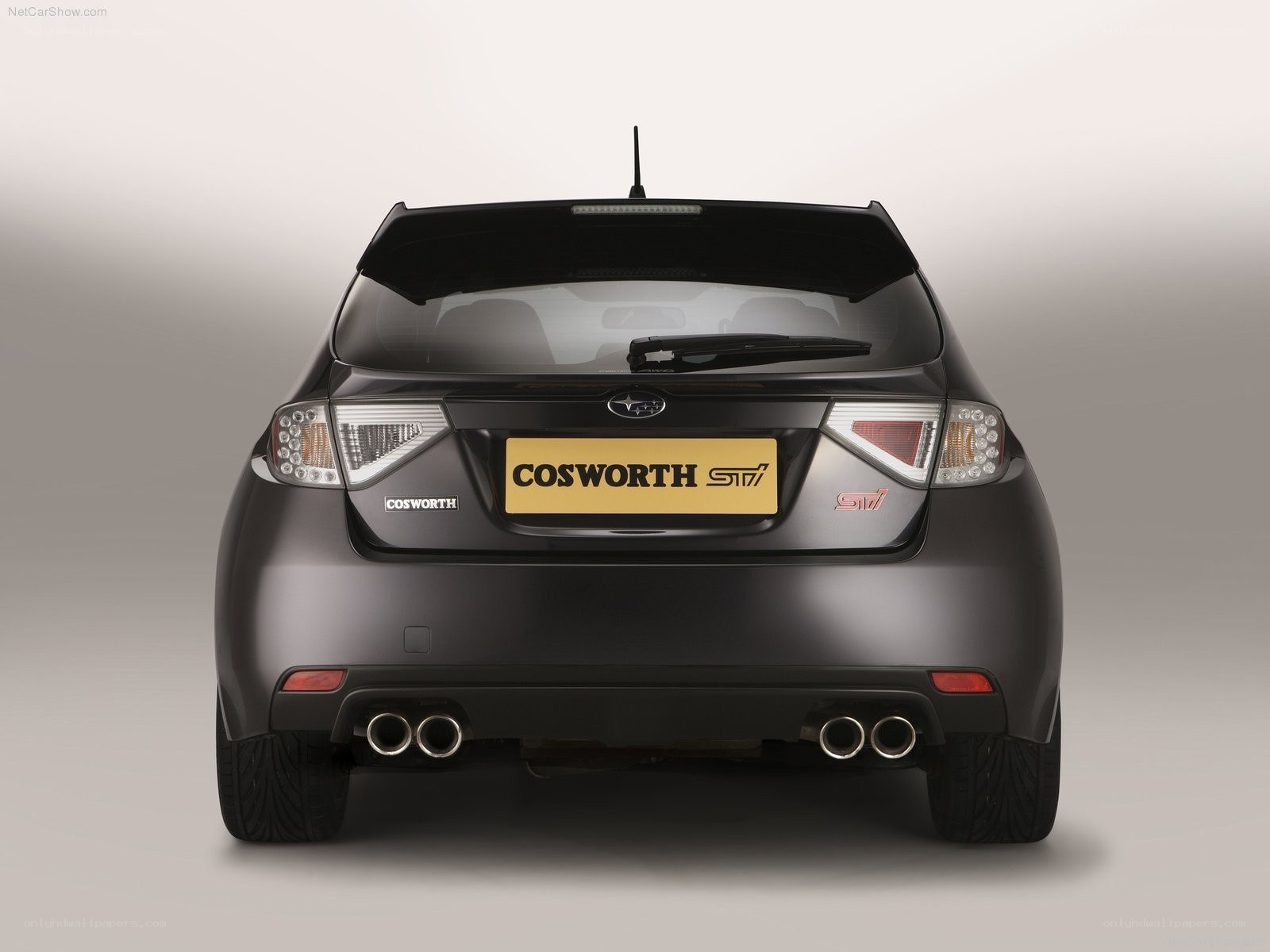 Cosworth STI rear view