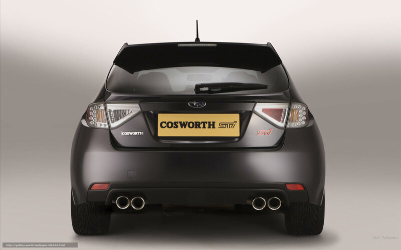 Cosworth STI rear view
