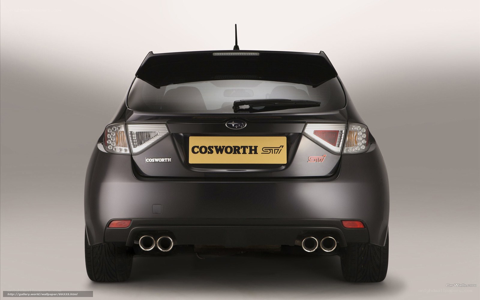 Cosworth STI rear view