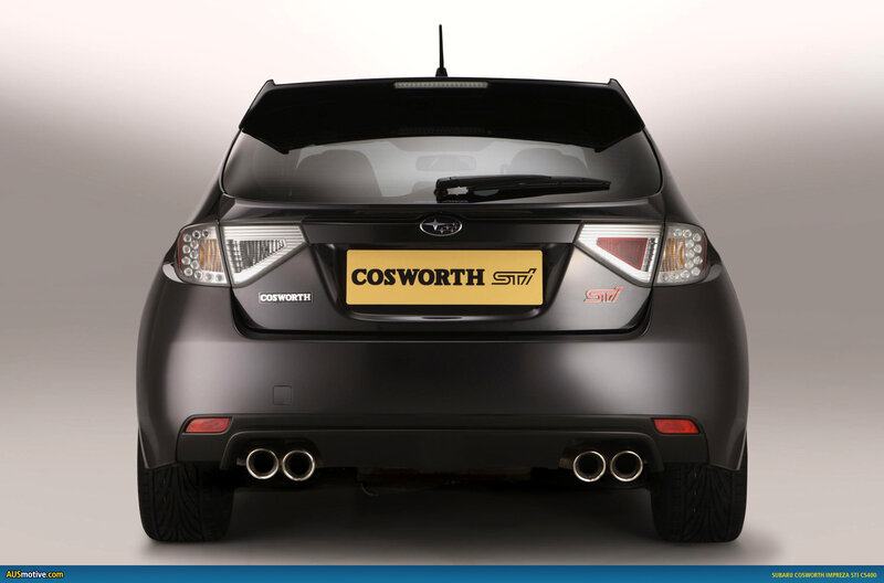 Cosworth Subaru Impreza STI rear view