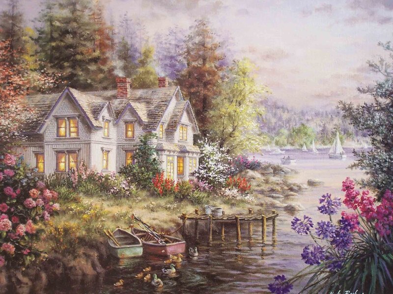 Cottage by a Lake