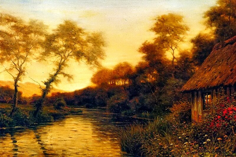 Cottage by a River — Gold