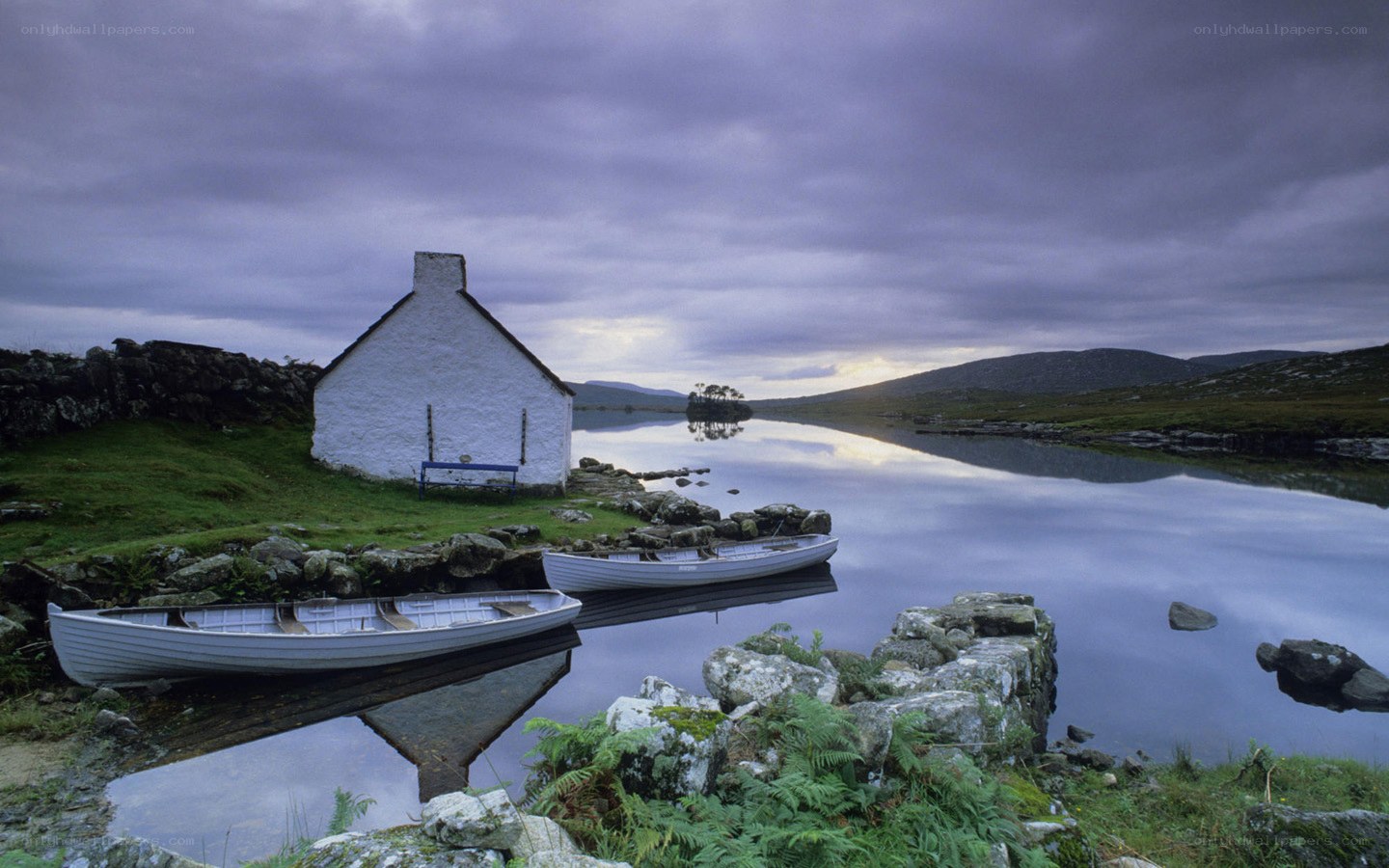 Cottage by a Scottish loch