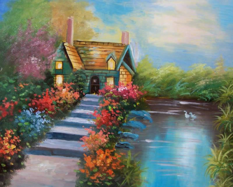 Cottage by the river