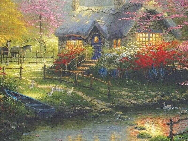 Cottage by the river