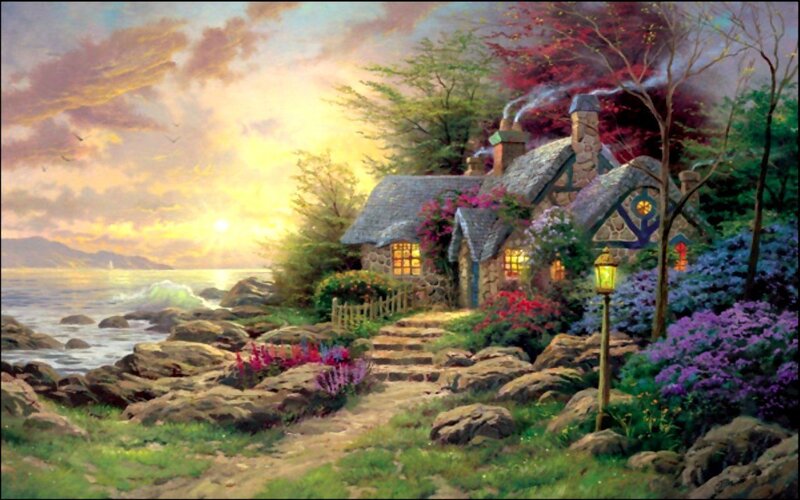 Cottage by the Sea — Green