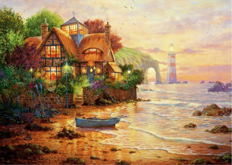 Cottage by the Sea — Orange