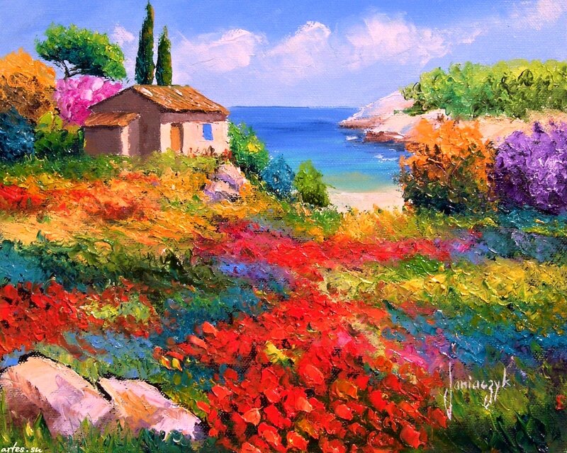 Cottage by the Sea — Red