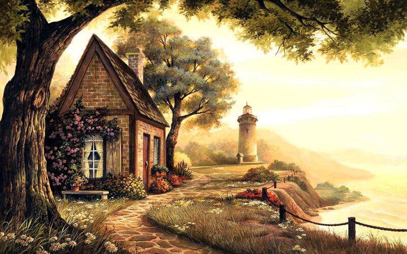 Cottage by the Sea — Yellow