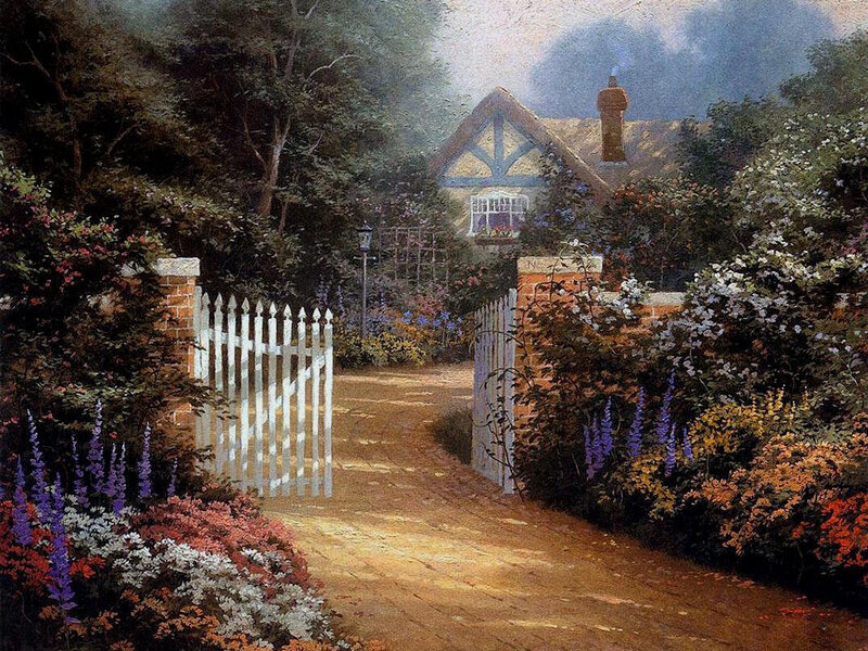 Cottage Garden Path — Green