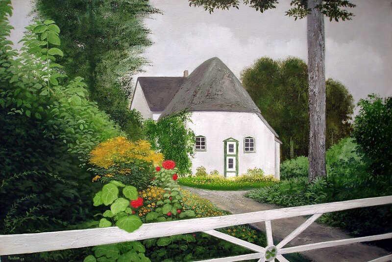 Cottage in a garden