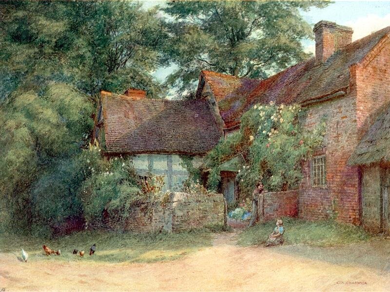 Cottage in a village