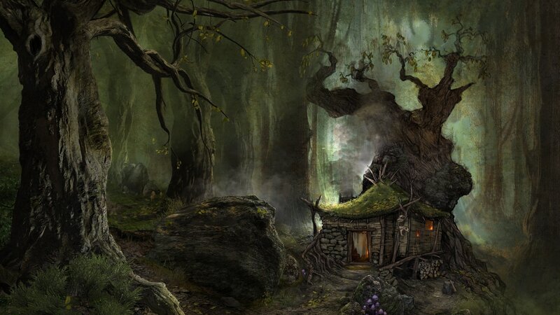 Cottage in Ancient Forest