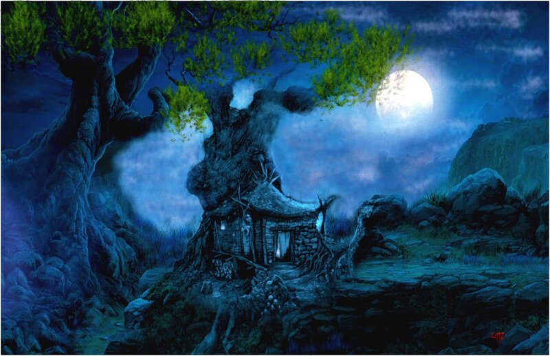 Cottage in Ancient Tree