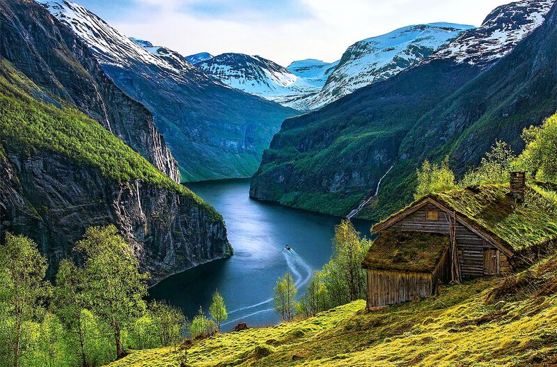 Cottage in Fjord Valley