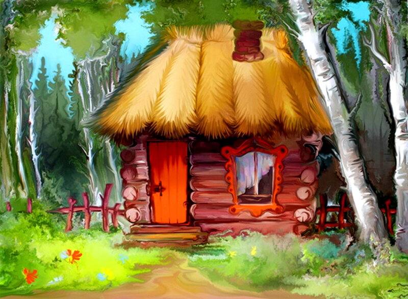 Cottage in Forest — Green, Peaceful