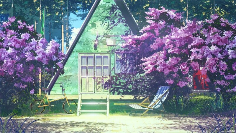 Cottage in Forest — Green, Serene, Afternoon, Anime