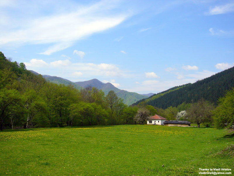 Cottage in Mountain Valley — Green